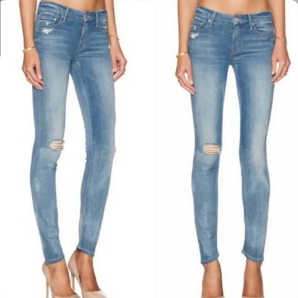 Mother The Looker Getting Rawdy Distressed Jeans